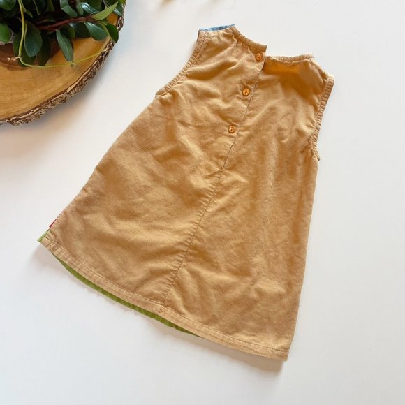 Babalooi Face Corduroy Jumper Dress | Size 4 - Picture 4 of 5